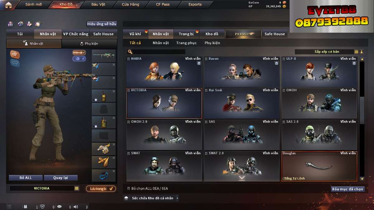 shop acc cf uy tin gia re